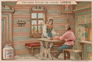 Dentro de una Casa Campesina en Rusia de European School