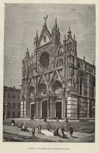 Italia - Fachada de la Catedral de Siena de European School