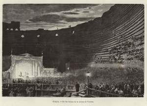 Italia - En las ruinas de la Arena de Verona de European School