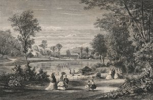 Jardín de Aclimatación, Bois De Boulogne (grabado)