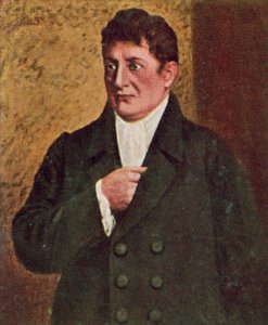 Johann Gottlieb Fichte, filósofo y escritor alemán (litografía en color) de European School