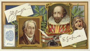 Johann Wolfgang von Goethe y William Shakespeare de European School