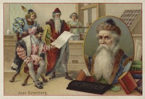 Johannes Gutenberg, grabador, inventor e impresor alemán