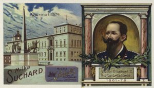 Rey Víctor Manuel II de Italia y el Palacio del Quirinal, Roma
