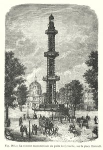 La columna monumental del pozo de Grenelle, en la plaza Breteuil de European School