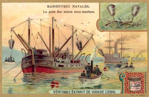 Colocación de minas submarinas