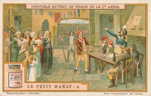 Le Petit Marat, tarjeta Liebig, principios del siglo XX (cromo) de European School