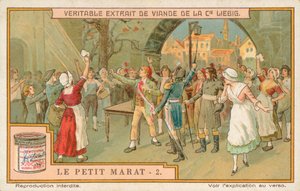 Le Petit Marat, tarjeta Liebig, principios del siglo XX (cromo) de European School