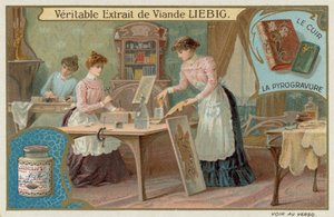 Trabajo en cuero y pirograbado de European School