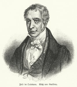 Manuel José Quintana, poeta español (litografía) de European School