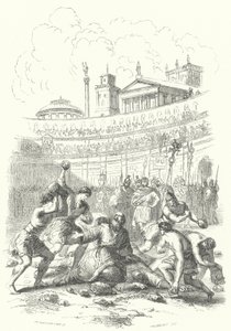 Martirio de los primeros cristianos a manos de los romanos de European School