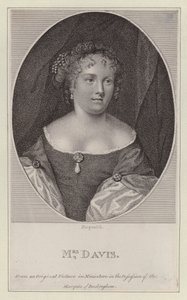 Mary Davis, actriz inglesa (grabado) de European School