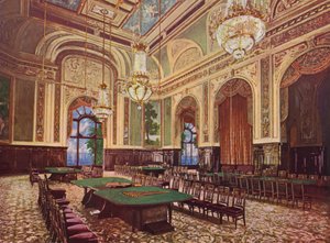 Monte-Carlo, La Nouvelle Salle (litografía en color) de European School