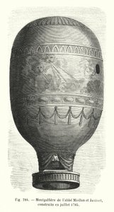 Montgolfiera del abate Miollan y Janinet, construida en julio de 1785 de European School