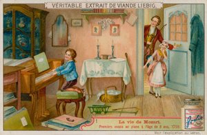 Mozart toca el piano a los tres años de European School