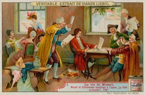 Mozart y Schikaneder trabajan en La flauta mágica de European School