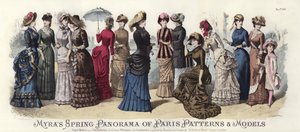 Panorama de Primavera de Patrones y Modelos de París de Myra de European School