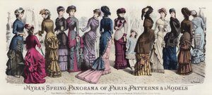 Panorama de primavera de los patrones y modelos de París de Myra de European School