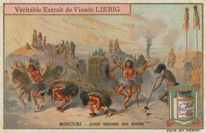 Danza del bisonte nativo americano en Missouri de European School