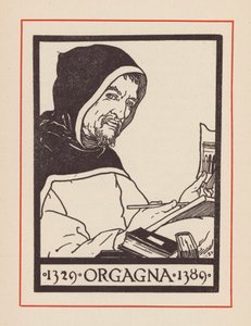 Orcagna, artista y arquitecto medieval italiano (litografía) de European School