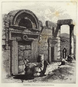 Restos de una sinagoga en Kefr-Beram