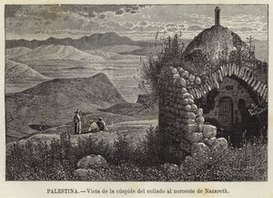 Palestina, Vista de la cúspide del collado al noroeste de Nazaret