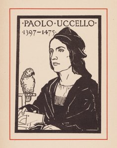 Paolo Uccello, artista y matemático medieval italiano (litografía)