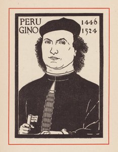 Pietro Perugino, artista italiano del Renacimiento (litografía) de European School