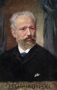 Piotr Ilich Chaikovski, compositor ruso (litografía en color) de European School