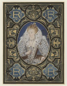 Reina Isabel (litografia en color) de European School