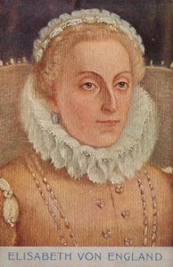 Reina Isabel I (litografía en color)
