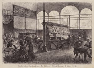 Sala de lectura en la Exposición de Comercio e Industria de Berlín, Alemania de European School