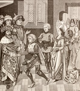 Recepción de Gautier-sans-Avoir por el Rey de Hungría, c.1880