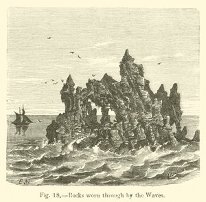 Rocas desgastadas por las olas de European School