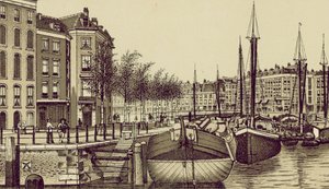Rotterdam: The Geldersche Kade (litografía)