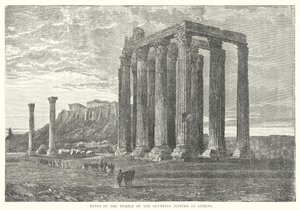 Ruinas del Templo de Zeus Olímpico en Atenas