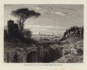 Ruinas de los palacios de los emperadores en el Palatino de European School