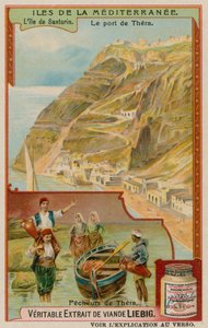 Santorini: El puerto y los pescadores de Thira
