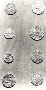 Selección de 8 monedas (metal)