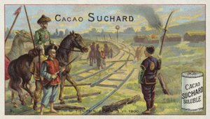 Ferrocarril cortado entre Tianjin y Pekín, Rebelión de los Bóxers, 1900