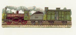 Tren de vapor (cromolito)