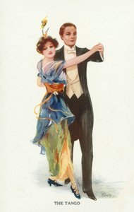 Tango (litografía en color) de European School