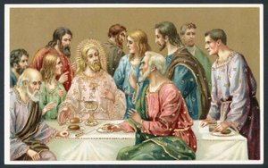 La Última Cena (litografía en color) de European School