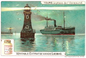 El faro de Oresund, entre Dinamarca y Suecia