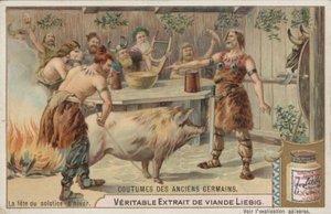 La fiesta del solsticio de invierno (chromolitho) de European School