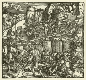 El asalto a un castillo, 1532 de European School