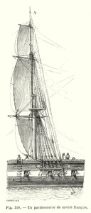 Un pararrayos de barco francés de European School