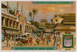 Vista de una calle en Bombay de European School