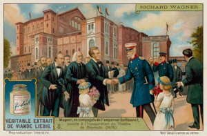 Wagner y el Kaiser Wilhelm I inauguran el Teatro de Bayreuth en 1876