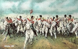 Waterloo 1815, carga de caballería escocesa de European School